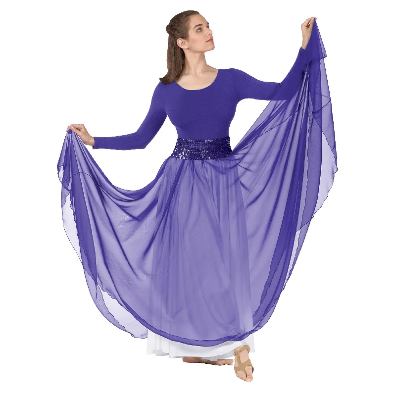 Eurotard 39746 Adult Chiffon Single Overlay Skirt cashmere skirt fine