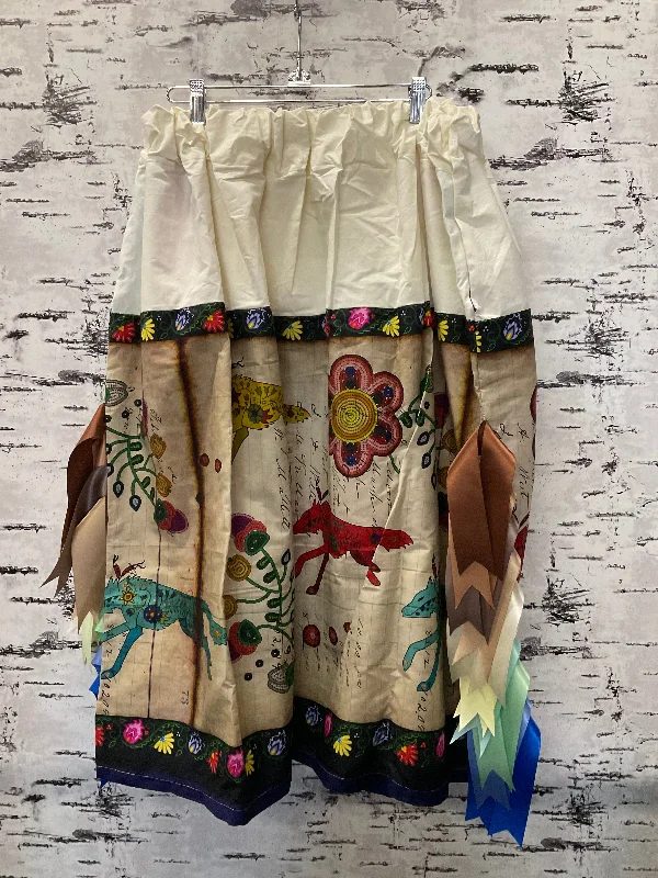 Handmade Floral Ledger with cream top Ribbon Skirt lace skirt romantic