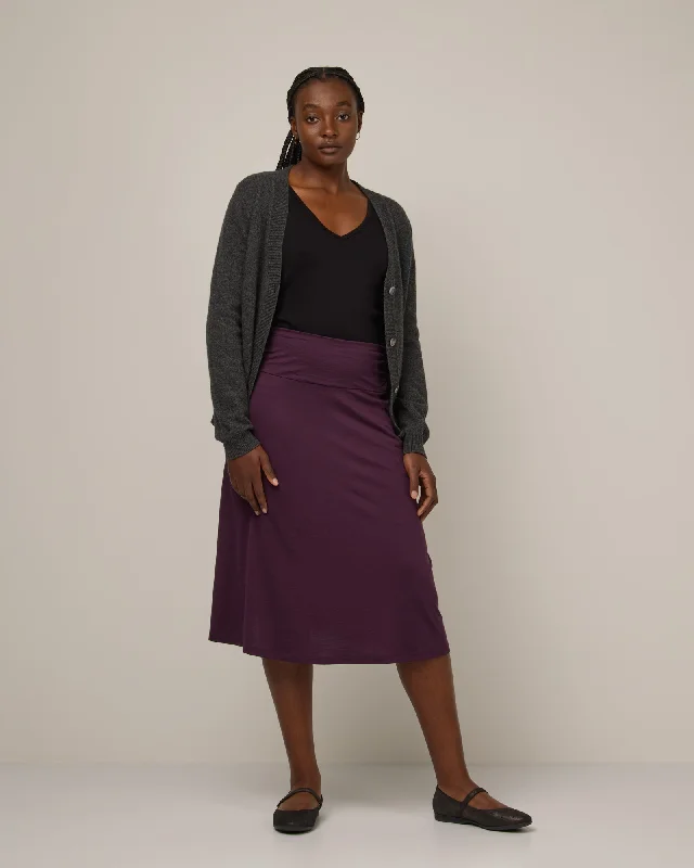Helena Midi Skirt cashmere skirt soft