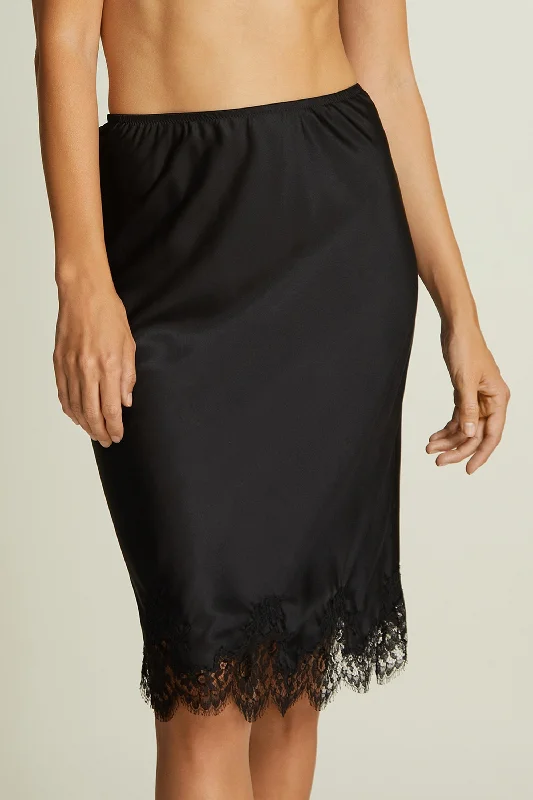 Hôtel Particulier Skirt in Black wool skirt warm