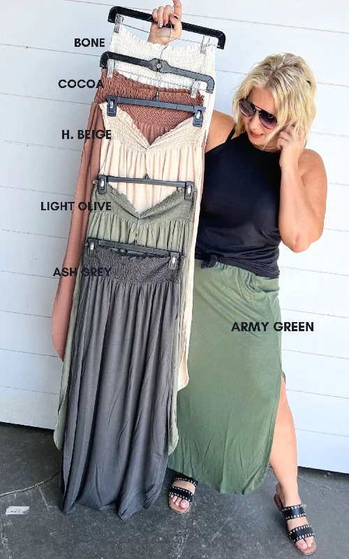 Don't Walk Away Maxi Skirt - Final Sale casual skirt length