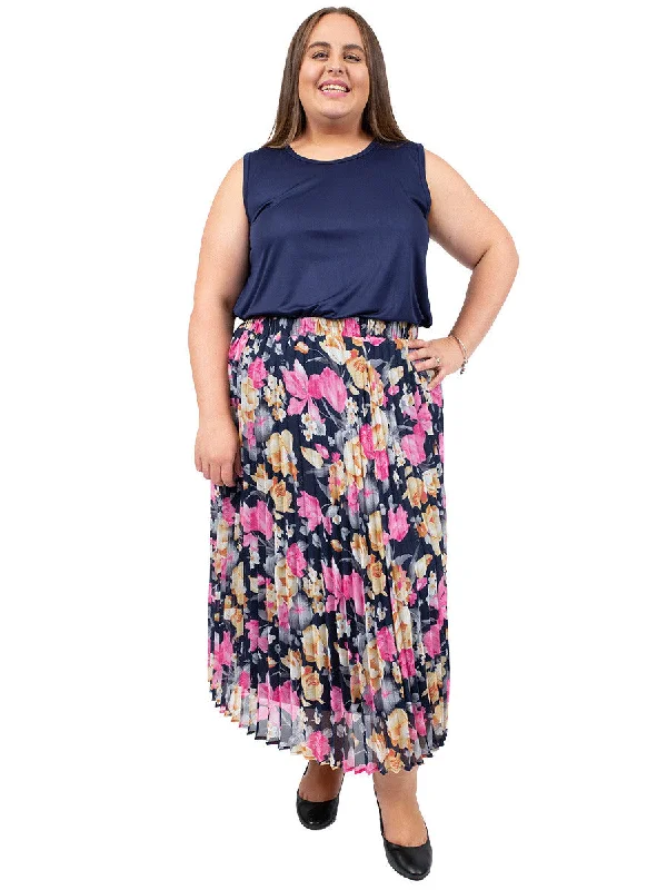 Lucille Skirt - Print* chiffon skirt airy