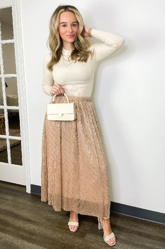Magnificent Charm Flowy Maxi Skirt cashmere skirt fine