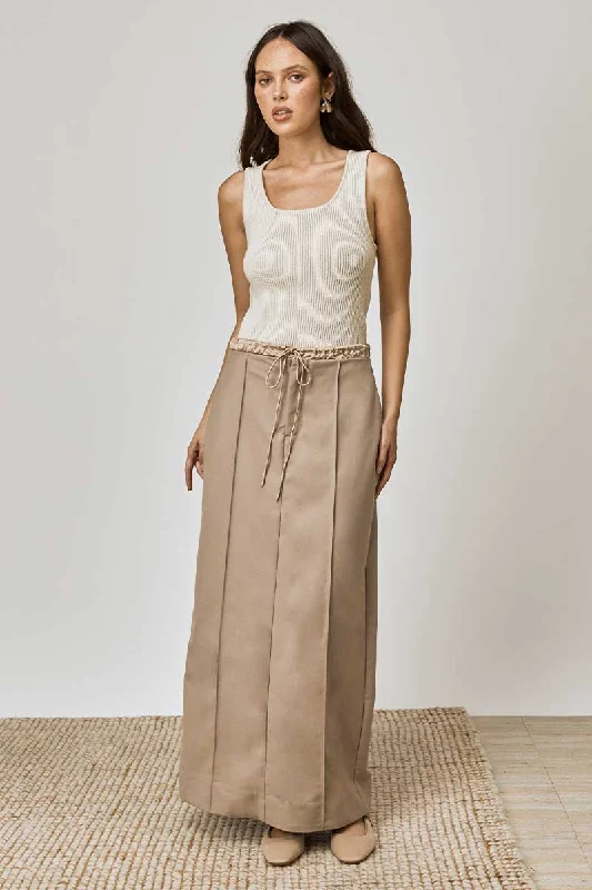 Mara Maxi Skirt belted skirt waist
