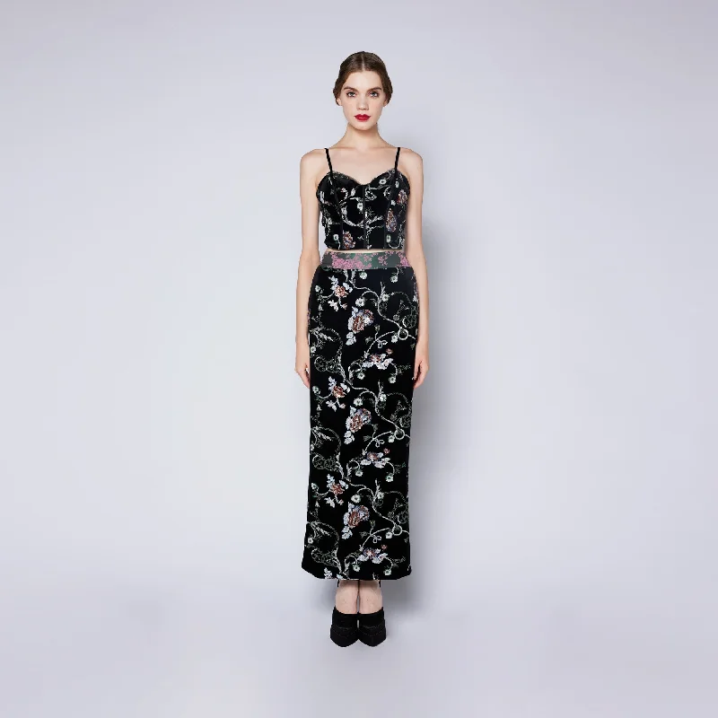 Meng Yao Velvet Skirt wool skirt warm