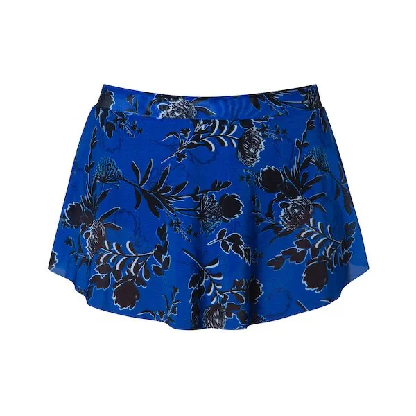 Natalia Azure Floral Ladies Dance Skirt - Select Size summer skirt style
