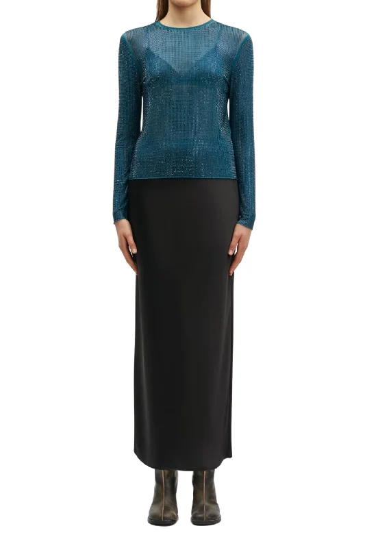 Saagneta Long Skirt in Black lace skirt elegant