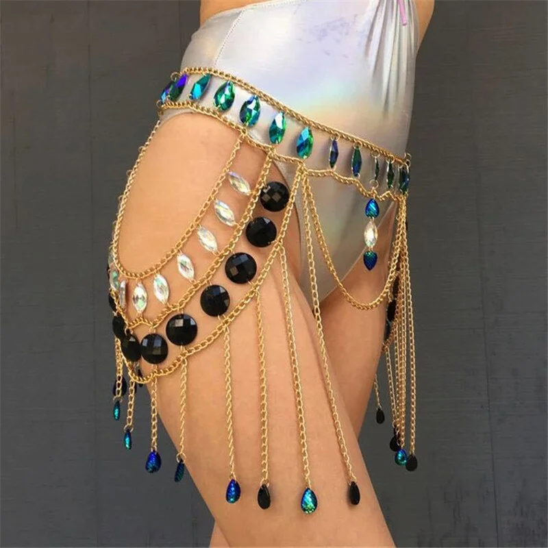 Shiny Big Gems Link Chain Mini Skirts Women Sexy Hollow Out Long Tassels Skirt 2019 Fashion Summer Beach Bling Rhinestones Skirt denim skirt fashionable