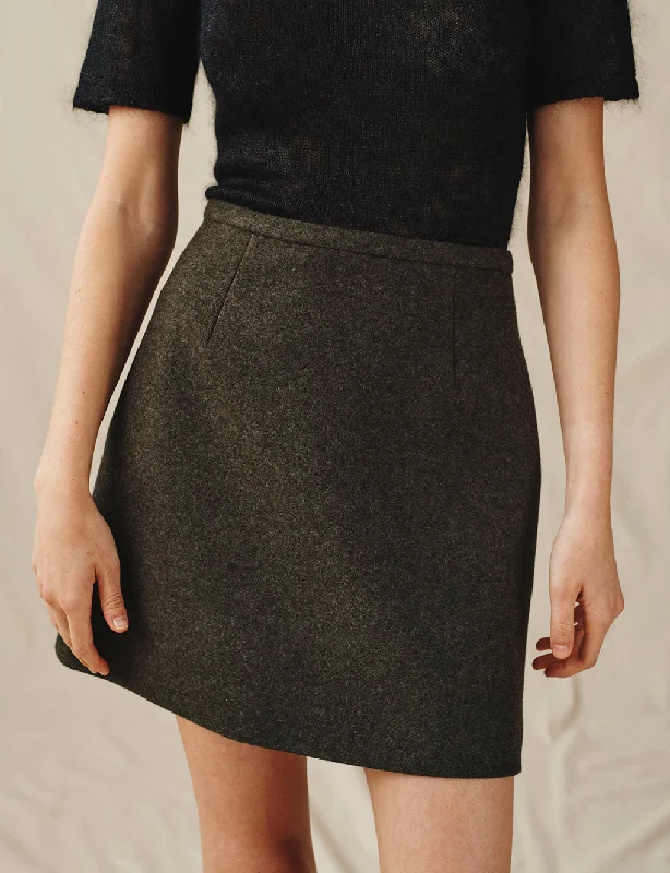 The Cashmere Mini Skirt chiffon skirt airy