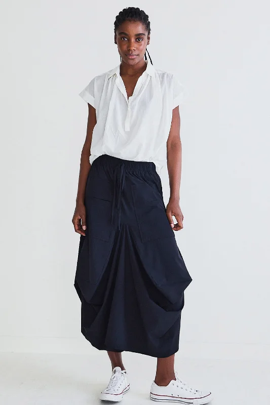 The Go-To Skirt asymmetrical skirt cut