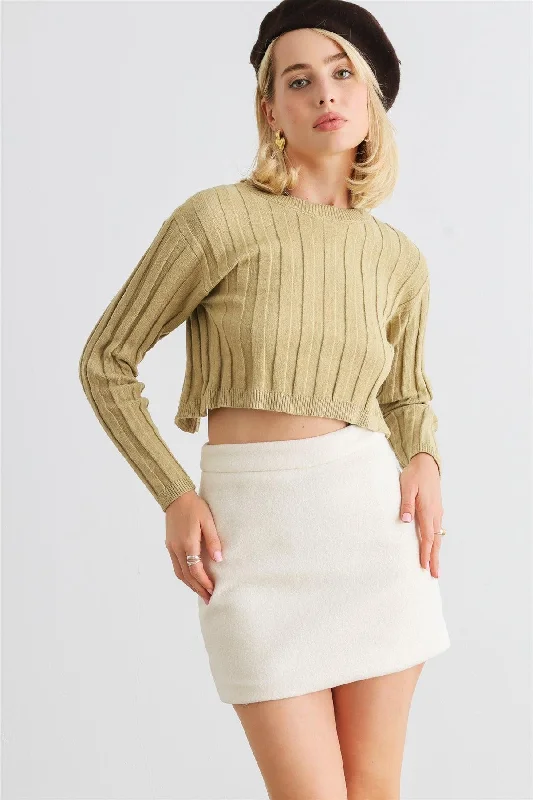 Off-White High Waist Mini Skirt chiffon skirt delicate