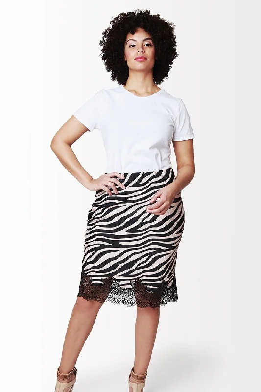 Zeon Skirt // Zebra velvet skirt luxury